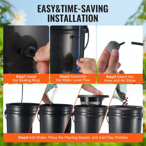 DWC Hydroponics Grow System Hydroponic Growing System with Top Drip Kit
