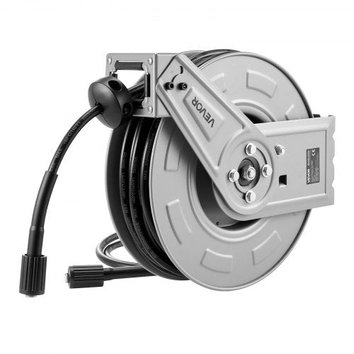 Pressure Washer Hose Reel 65 ft x 14 inch Retractable Power HeavyDuty