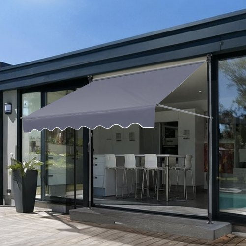 Manual Retractable Awning 118 Outdoor Retractable Patio Awning Sunshade
