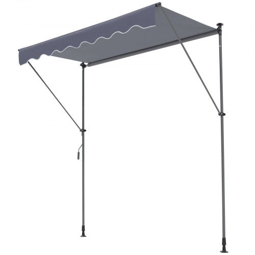 Manual Retractable Awning 118 Outdoor Retractable Patio Awning Sunshade