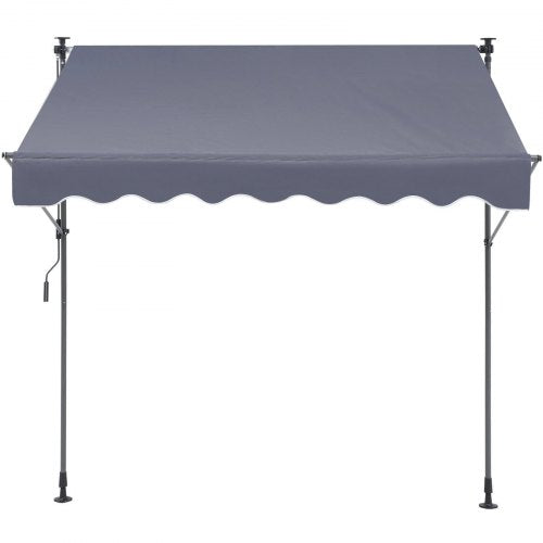 Manual Retractable Awning 118 Outdoor Retractable Patio Awning Sunshade