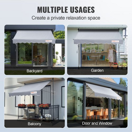 Manual Retractable Awning 78 Outdoor Retractable Patio Awning Sunshade
