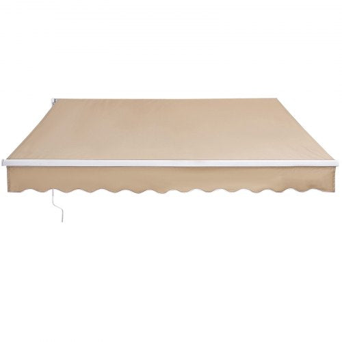 Manual Retractable Awning 8 x 7 ft Outdoor Patio Awning Retractable Sun