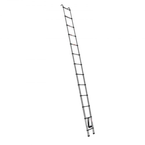 Telescoping Ladder 16.5ft Stainless Steel Lightweight Extension Ladder