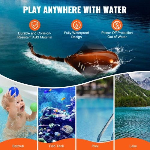 Remote Control Manta Ray Toy 24GHz High Simulation Robot Manta Ray with Light