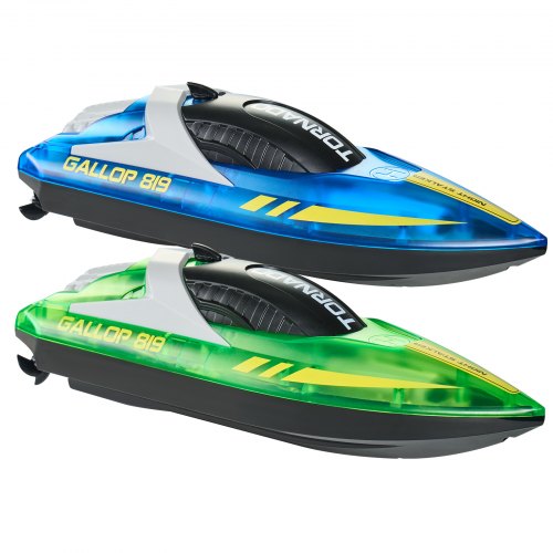 RC Boat 2 Pack 24GHz 12 kmh Remote Control Boat for Pools Lakes