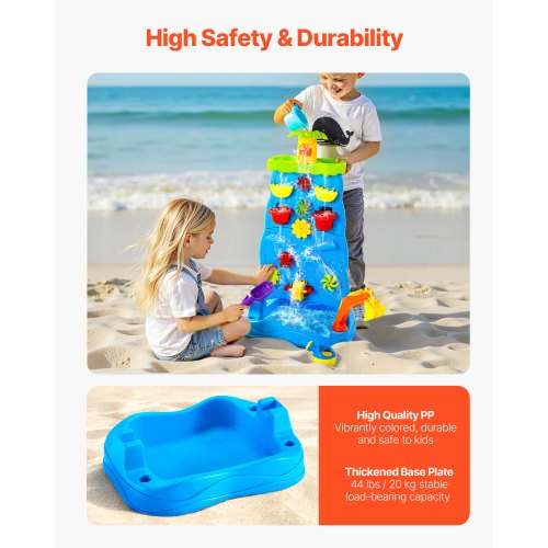 Sand and Water Table for Toddlers DoubleSided Kids Activity Waterfall
