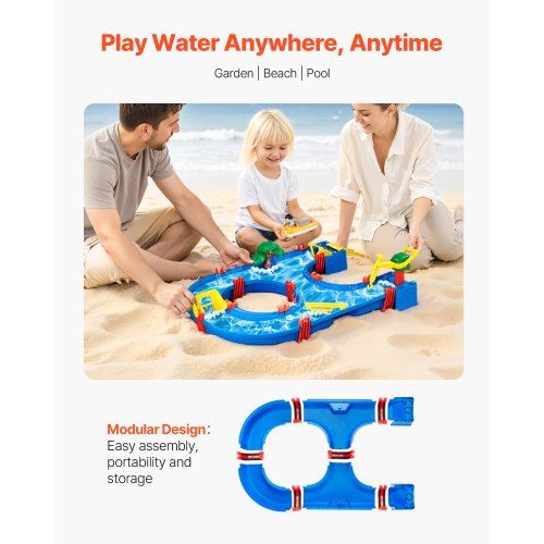 Water Table for Toddlers Kids Activity Play Waterway Outdoor Summer Water
