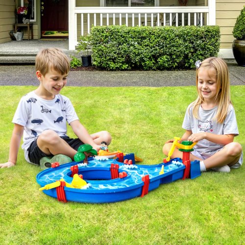 Water Table for Toddlers Kids Activity Play Waterway Outdoor Summer Water