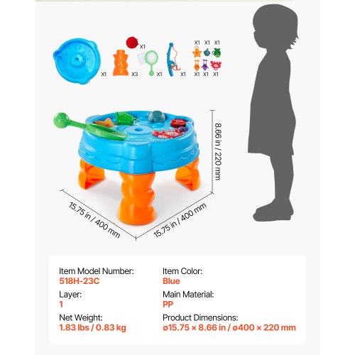 Water Table for Toddlers Kids Activity Sensory Table Fish n Splash Water
