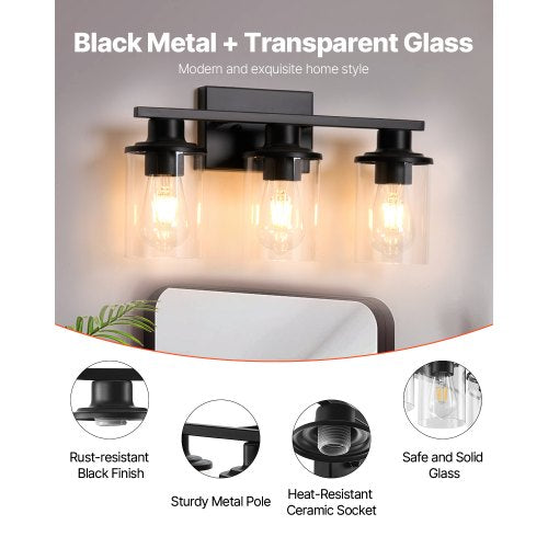 3Light Bathroom Light Fixtures Modern Vanity Light Fixture over Mirror