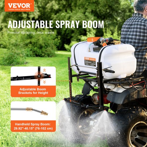 ATV Spot Sprayer 159 Gal60 L ATVUTV Broadcast Sprayer with A Nozzle
