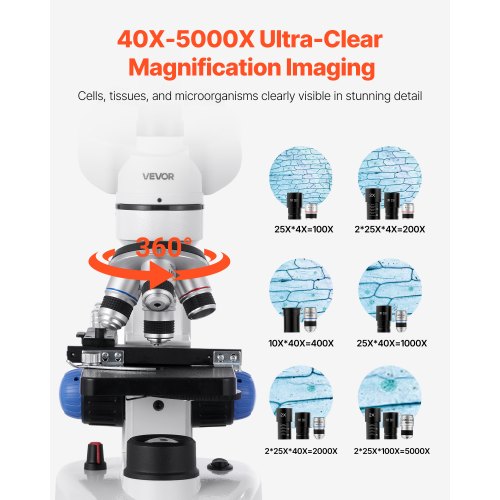 Trinocular Microscope 405000X Magnification Professional Compound