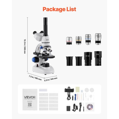 Trinocular Microscope 405000X Magnification Professional Compound