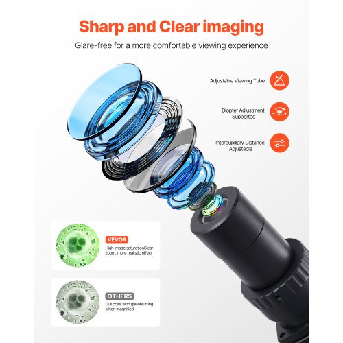 Binocular Microscope 405000X Magnification Professional Compound