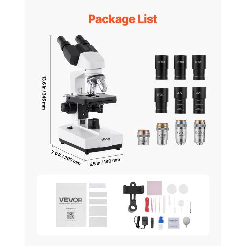 Binocular Microscope 405000X Magnification Professional Compound