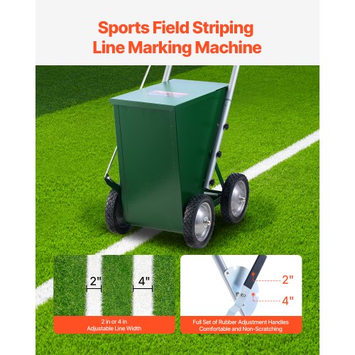 Dry Line Marker 4Wheel 2 or 4 in Lines Field Dry Line Chalker