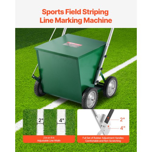 Dry Line Marker 4Wheel 2 or 4 in Lines Field Dry Line Chalker