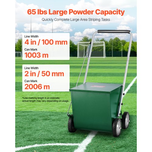 Dry Line Marker 4Wheel 2 or 4 in Lines Field Dry Line Chalker