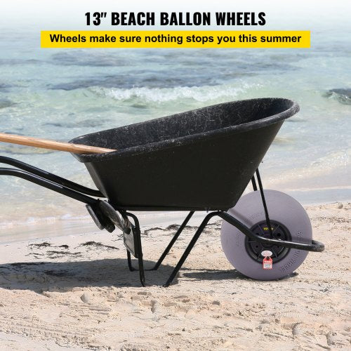 Beach Balloon Wheels 13 Replacement Sand Tires TPU Cart Tires for Kayak