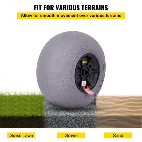 Beach Balloon Wheels 13 Replacement Sand Tires TPU Cart Tires for Kayak