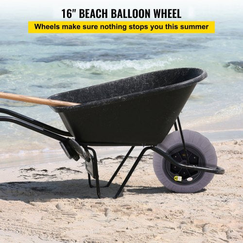 Beach Balloon Wheels 16 Replacement Sand Tires TPU Cart Tires for Kayak