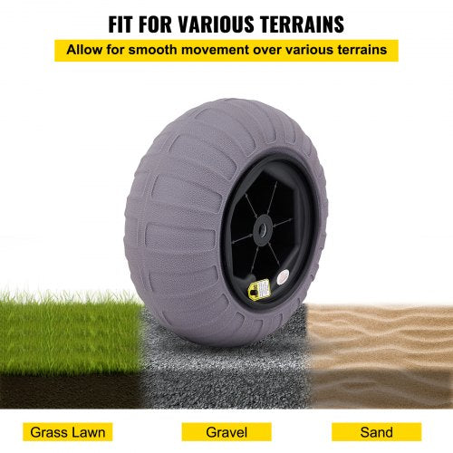 Beach Balloon Wheels 16 Replacement Sand Tires TPU Cart Tires for Kayak