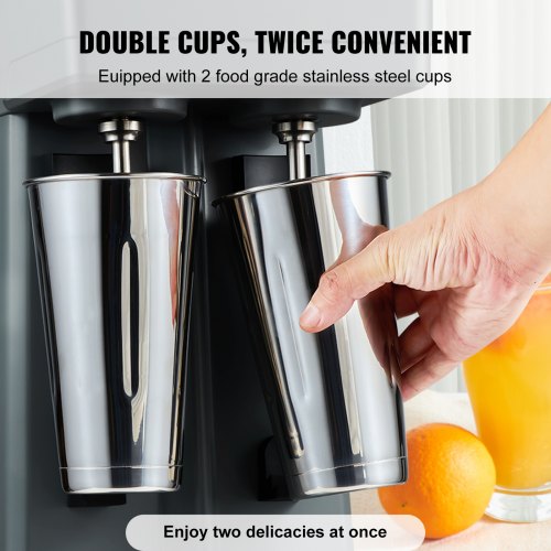 Milkshake Maker 375W x 2 Electric Milkshake Machine Double Heads Drink