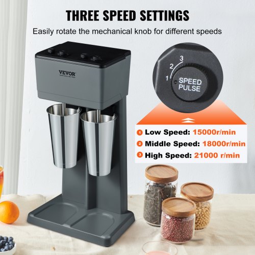 Milkshake Maker 375W x 2 Electric Milkshake Machine Double Heads Drink