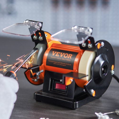 Jewelry Polisher Bench Grinder Polishing Buffing Machine 3590RPM Bench