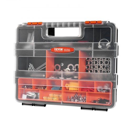 3Pack Small Parts Organizer 21 Compartments Tools Organizer Box with Removable