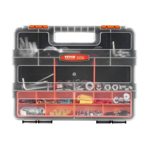 3Pack Small Parts Organizer 21 Compartments Tools Organizer Box with Removable