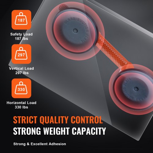 Glass Suction Cup 47 2 Pack 330 lbs Load Capacity Vacuum Suction Cup