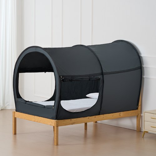 Bed Tent Pongee Fabric 4 Doors Breathable Dream Tent with 028 in Fiber
