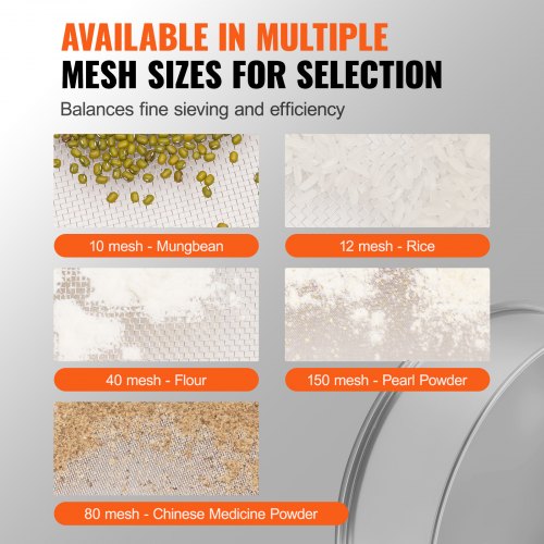 Flour Sieve Fine Mesh 80 Mesh Flour Sifter 304 Stainless Steel Fine Mesh