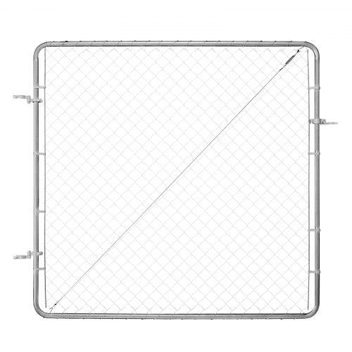 Chain Link Fence Gate 70 x 72 in Adjustable Chain Link Fence Panel Fit 3