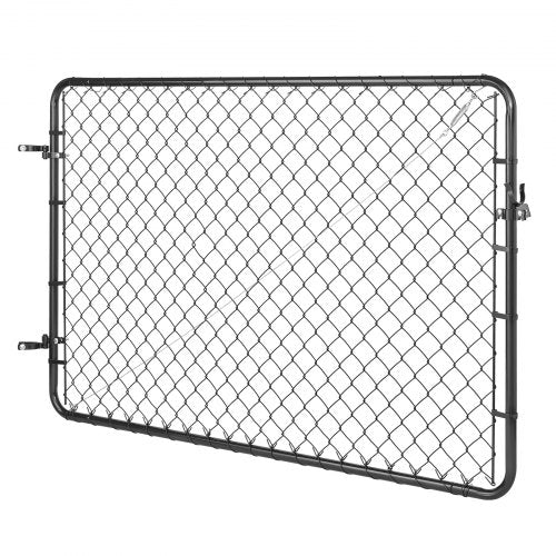 Chain Link Fence Gate 72 x 48 in Adjustable Chain Link Fence Panel Fit