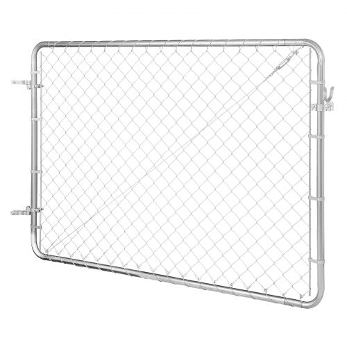 Chain Link Fence Gate 72 x 48 in Adjustable Chain Link Fence Panel Fit