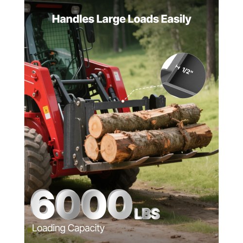 12 In Skid Steer Mount Plate Universal Quick Attach Cut Out Design Easy To