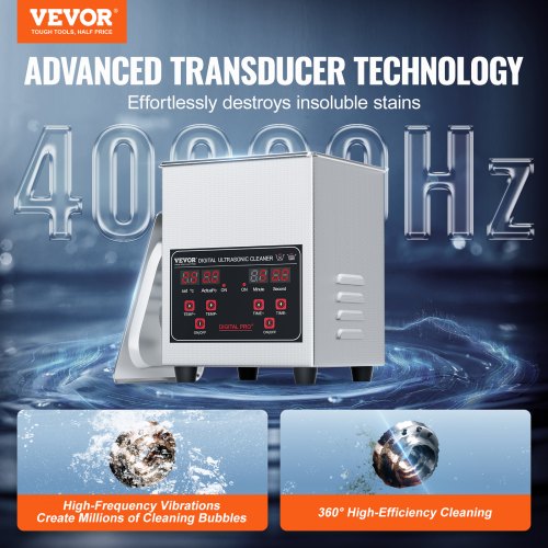 Ultrasonic Cleaner 13L Professional 60W Cleaning Machine with Timer