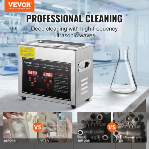 Ultrasonic Cleaner with Digital Timer Heater Professional Ultra Sonic