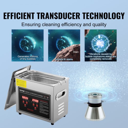 Ultrasonic Cleaner with Digital Timer Heater Professional Ultra Sonic