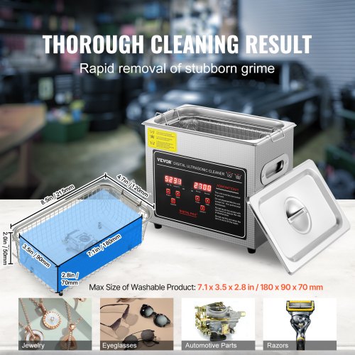 Ultrasonic Cleaner with Digital Timer Heater Professional Ultra Sonic