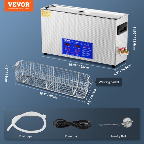 10L Ultrasonic Gun Cleaner 300W Professional Ultra Sonic Cleaning Machine