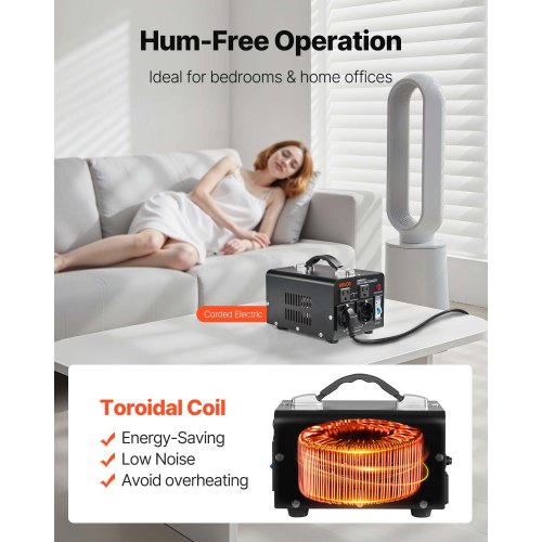 Voltage Converter Transformer 1000VA Heavy Duty Step UpDown Power