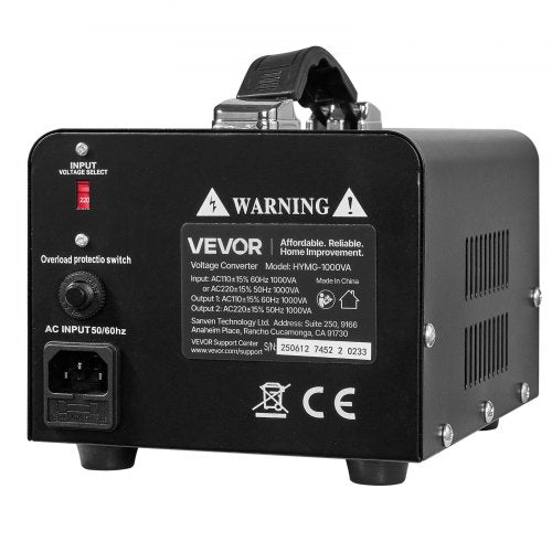 Voltage Converter Transformer 1000VA Heavy Duty Step UpDown Power