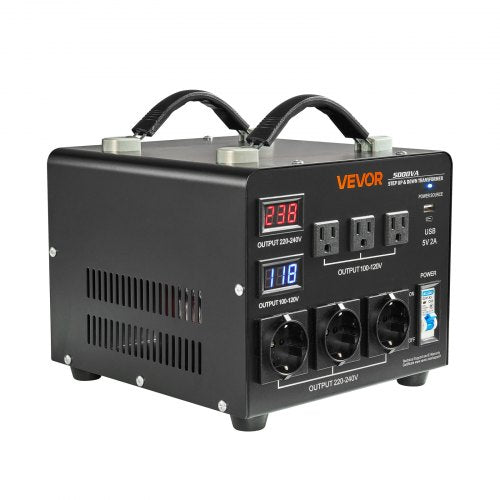 Voltage Auto Converter Transformer 5000VA Heavy Duty Step UpDown Power