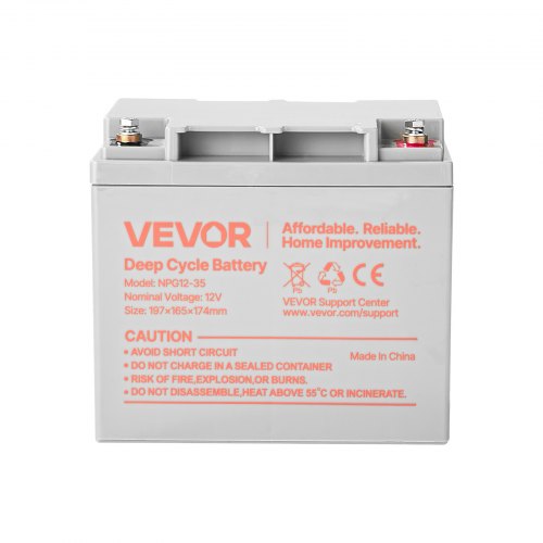 2 Pack 12V 35Ah Deep Cycle Battery Sealed AGM Technology Rechargeable Lead