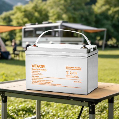 12V 75Ah Deep Cycle Battery Sealed AGM Technology Rechargeable Lead Acid