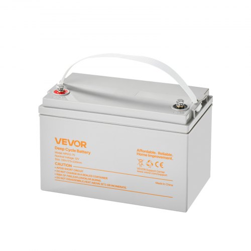 12V 75Ah Deep Cycle Battery Sealed AGM Technology Rechargeable Lead Acid